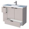 Gabinete Para Banheiro Madeira Orquídea 80 Com Lavatório Cozimax Nude - 4