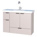 Ver imagem 1 de Gabinete Para Banheiro Madeira Orquídea 80 Com Lavatório Cozimax Nude