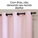Ver imagem 3 de Cortina para Sala 2,40x1,60 m Unica Microfibra Rosa Bebe