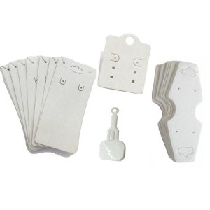 Kit Tags Cartelas Para Biju E Semi Jóias Branco 400 Unidades