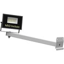 Ver imagem 2 de Suporte Refletor Inclinado Parede Braço 30 Cm Branco