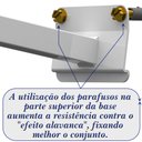 Ver imagem 4 de Suporte Refletor Inclinado Parede Braço 30 Cm Branco