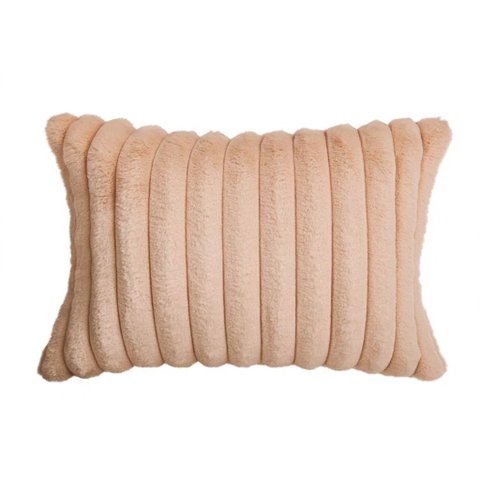 Kit C/ 2 Capas P/ Almofadas em Pelucia Wave Soft 2 Lados - 30x60 Cm - Caramelo