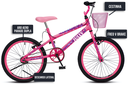 Ver imagem 5 de Bicicleta Jully Aro 20 Aero 36 Raias, Freios V-brake Dianteiro e Traseiro, Suporte de Guidão Down Hi
