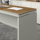 Ver imagem 5 de Mesa para Escritório com Tampo Duplo Hera - Via Nossa - Fendi e Freijó