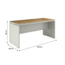 Ver imagem 2 de Mesa para Escritório com Tampo Duplo Hera - Via Nossa - Fendi e Freijó