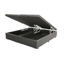 Ver imagem 1 de Base Box Baú King Bipartido Khouse Sintético Cinza 40x192x203