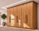 Ver imagem 1 de Guarda-Roupa 6 Portas 6 Gavetas Leblon Marrom/Cinamomo