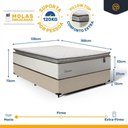 Ver imagem 4 de Cama Box com Colchão de Molas Ensacadas Pillow Top Supreme Lux Casal 138cm