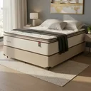 Ver imagem 1 de Cama Box com Colchão de Molas Ensacadas Pillow Top Supreme Lux Casal 138cm