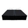 Base Box Baú King Bipartido Khouse Sintético Preto 40x192x203 - 5