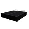 Base Box Baú King Bipartido Khouse Sintético Preto 40x192x203 - 6