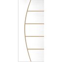 Ver imagem 2 de Porta de Correr Frisada Cm-01 Kit de Madeira C/ Fechadura Hdf 210x82