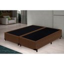 Ver imagem 2 de Base Box King Bipartido Khouse Suede Marrom 40x192x203