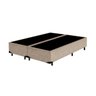 Base Box King Bipartido Khouse Suede Bege 40x192x203 - 1