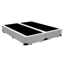 Ver imagem 1 de Base Box Casal Bipartido Khouse Sintético Branco 40x138x188