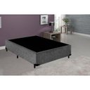 Ver imagem 2 de Base Box Casal Khouse Suede Cinza 40x138x188