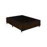 Base Box Casal Khouse Suede Marrom 40x138x188 - 1