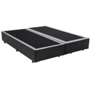 Ver imagem 1 de Base Box Casal Bipartido Khouse Sintético Cinza 40x138x188