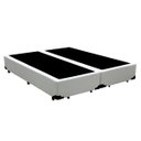 Ver imagem 1 de Base Box Casal Bipartido Khouse Sintético Branco 40x138x188