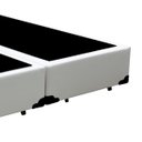 Ver imagem 2 de Base Box Casal Bipartido Khouse Sintético Branco 40x138x188