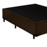 Base Box Casal Khouse Suede Marrom 40x138x188 - 3
