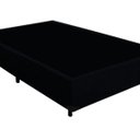 Ver imagem 3 de Base Box Casal Khouse Suede Preto 40x138x188