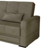 Sofá-Cama Madi 3 Lugares (L: 207cm) Casal com 3 Posições Suede Liso Castor - 3