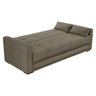 Sofá-Cama Madi 3 Lugares (L: 207cm) Casal com 3 Posições Suede Liso Castor - 2