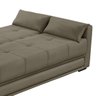 Sofá-Cama Madi 3 Lugares (L: 207cm) Casal com 3 Posições Suede Liso Castor - 6