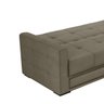 Sofá-Cama Madi 3 Lugares (L: 207cm) Casal com 3 Posições Suede Liso Castor - 5
