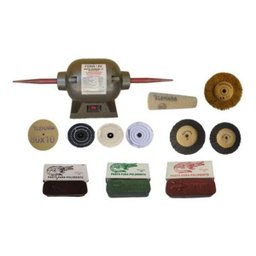 Esmeril Politriz + Kit Limpeza Polimento Jóia Ouro Ourives - 1