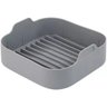 Bandeja Forro P/ AIR FRYER Silicone Reutilizavel Antiaderente Mimo STYLE Cinza - 1