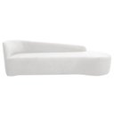 Ver imagem 2 de Recamier Curvo Orgânico 180cm 3 Lugares Lado Direito para Sala Estar Bouclé Paris