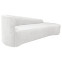 Ver imagem 4 de Recamier Curvo Orgânico 180cm 3 Lugares Lado Direito para Sala Estar Bouclé Paris