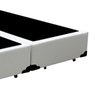 Base Box Queen Bipartido Khouse Sintético Branco 40x158x198 - 2