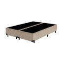 Ver imagem 1 de Base Box Queen Bipartido Khouse Suede Bege 40x158x198