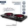 Fogão Cooktop 2 Bocas Elétrico Vitrocerâmico Le Cook 110V - 2