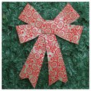 Ver imagem 1 de Kit 20 Enfeite Árvore Natal Laço Arabesco com Veludo 42 Cm