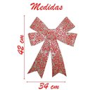 Ver imagem 3 de Kit 20 Enfeite Árvore Natal Laço Arabesco com Veludo 42 Cm