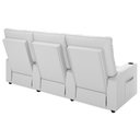 Ver imagem 7 de Poltrona do Papai Reclinável Mallie 3 Lugares Baú Usb Fh9 Pu Branco - Mpozenato