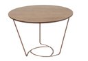 Ver imagem 1 de Mesa Centro Lótus Menor Tampo Amêndoa Estrutura Ferro Cobre 60cm - 69863