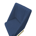 Ver imagem 4 de Kit 06 Cadeiras para Sala de Jantar Ana Base de Ferro Suede Azul Marinho - D'classe Decor