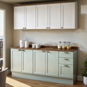 Ver imagem 1 de Armário de Cozinha Compacta Modulada 2,0m 9 Peças Iluminata Genialflex