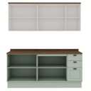 Ver imagem 5 de Armário de Cozinha Compacta Modulada 2,0m 9 Peças Iluminata Genialflex