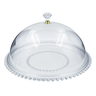 Boleira com Tampa Bolinha Acrílico Transparente Prato de Bolo Grande 32cm - 5