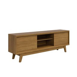 Rack Atlas com Portas de Correr para Tv até 70" Ideal para Sala Pequena:cumaru - 5