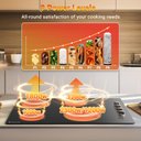 Ver imagem 2 de Cooktop Elétrico Amzchef 30" com 4 Bocas e Controle de Botão (preto)