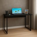 Ver imagem 5 de Mesa Escrivaninha Home Office para Estudos Pés de Ferro Industrial