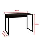 Ver imagem 3 de Mesa Escrivaninha Home Office para Estudos Pés de Ferro Industrial